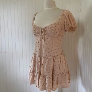 Nectar pink floral summer sundress babydoll